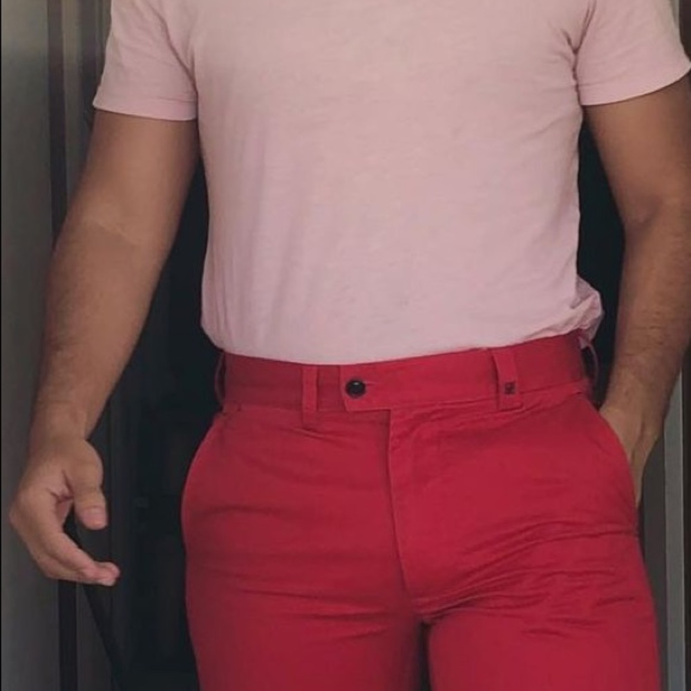 Carolina Herrera CH Man Red Chino Slim Fit Pants